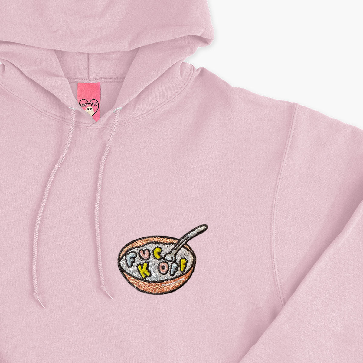 Rude Cereal Embroidered Hoodie (Unisex) | Sassy Spud