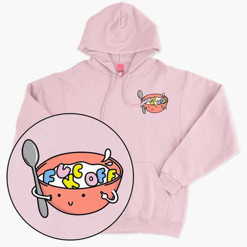 Rude Cereal geborduurde hoodie (unisex)