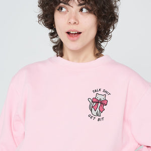 Baby koe geborduurd sweatshirt (unisex)