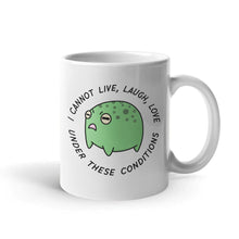 Load image into Gallery viewer, Angry Frog Coffee Mug-Funny Gift, Funny Coffee Mug, 11oz White Ceramic-Sassy Spud