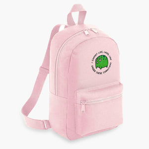 Angry Frog Embroidered Mini Backpack-Sassy Accessories, Sassy Gifts, Sassy Mini Backpack, BG153-Sassy Spud