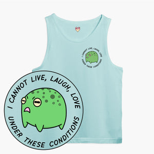 Angry Frog Tank Top (Unisex)-Printed Clothing, Printed Tank, 03980-Sassy Spud