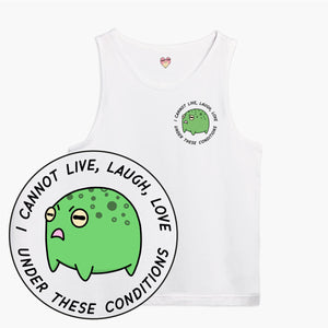 Angry Frog Tank Top (Unisex)-Printed Clothing, Printed Tank, 03980-Sassy Spud