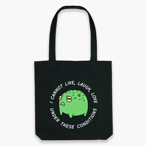 Angry Frog Tote Bag-Sassy Accessories, Sassy Gifts, Sassy Tote Bag, STAU760-Sassy Spud