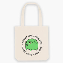 Afbeelding laden in Galerijviewer, Angry Frog Tote Bag-Sassy Accessories, Sassy Gifts, Sassy Tote Bag, STAU760-Sassy Spud