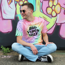 Afbeelding laden in Galerijviewer, Bad Vibes Only Tie Dye T-shirt (Unisex)-Printed Clothing, Printed T Shirt, EP01-Sassy Spud