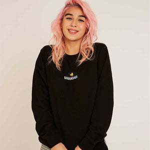 Bananciaga Embroidered Sweatshirt (Unisex)-Embroidered Clothing, Embroidered Sweatshirt, JH030-Sassy Spud