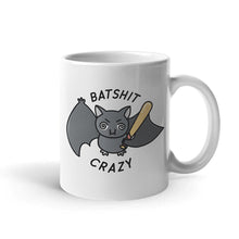 Load image into Gallery viewer, Batshit Crazy Coffee Mug-Funny Gift, Funny Coffee Mug, 11oz White Ceramic-Sassy Spud