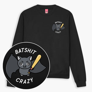 Batshit Crazy Sweatshirt (Unisex)-Printed Clothing, Printed Sweatshirt, JH030-Sassy Spud