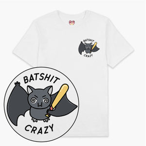 Batshit Crazy T-Shirt (Unisex)-Printed Clothing, Printed T Shirt, EP01-Sassy Spud