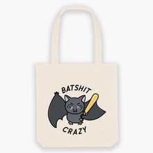 Laden Sie das Bild in den Galerie-Viewer, Batshit Crazy Tote Bag-Sassy Accessories, Sassy Gifts, Sassy Tote Bag, STAU760-Sassy Spud