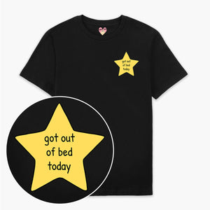 Bed Gold Star T-Shirt (Unisex)-Printed Clothing, Printed T Shirt, EP01-Sassy Spud