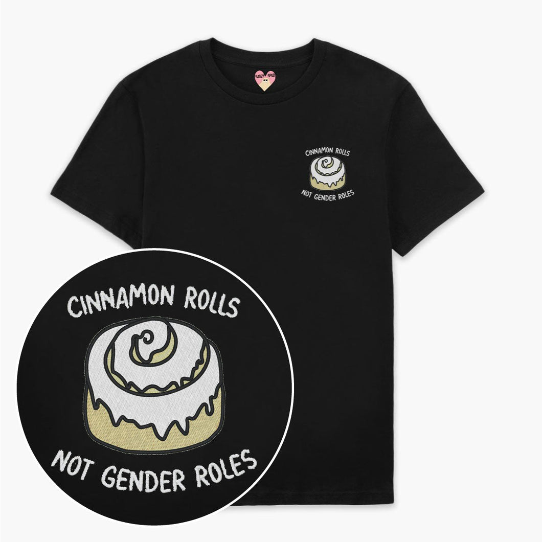 Cinnamon Rolls Embroidered T-Shirt (Unisex)-Embroidered Clothing, Embroidered T Shirt, EP01-Sassy Spud