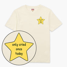 Laden Sie das Bild in den Galerie-Viewer, Cried Once Gold Star T-Shirt (Unisex)-Printed Clothing, Printed T Shirt, EP01-Sassy Spud