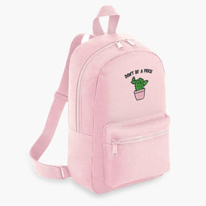 Don't Be A Prick Embroidered Mini Backpack-Sassy Accessories, Sassy Gifts, Sassy Mini Backpack, BG153-Sassy Spud