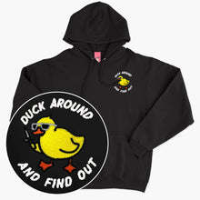 Load image into Gallery viewer, Duck Around Embroidered Hoodie (Unisex)-Embroidered Clothing, Embroidered Hoodie, JH001-Sassy Spud