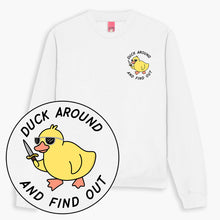 Afbeelding laden in Galerijviewer, Duck Around Sweatshirt (Unisex)-Printed Clothing, Printed Sweatshirt, JH030-Sassy Spud