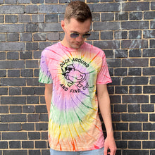 Afbeelding laden in Galerijviewer, Duck Around Tie Dye T-shirt (Unisex)-Printed Clothing, Printed T Shirt, EP01-Sassy Spud