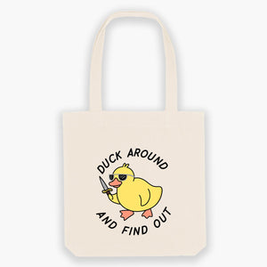 Duck Around Tote Bag-Sassy Accessories, Sassy Gifts, Sassy Tote Bag, STAU760-Sassy Spud