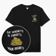 Load image into Gallery viewer, Eat Spaghetti Embroidered T-Shirt (Unisex)-Embroidered Clothing, Embroidered T Shirt, EP01-Sassy Spud