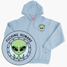 Laden Sie das Bild in den Galerie-Viewer, F*cking Humans Alien Hoodie (Unisex)-Printed Clothing, Printed Hoodie, JH001-Sassy Spud