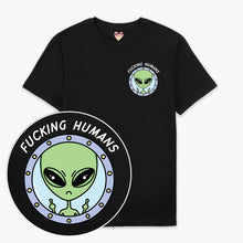 Laden Sie das Bild in den Galerie-Viewer, F*cking Humans Alien T-Shirt (Unisex)-Printed Clothing, Printed T Shirt, EP01-Sassy Spud