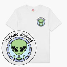 Laden Sie das Bild in den Galerie-Viewer, F*cking Humans Alien T-Shirt (Unisex)-Printed Clothing, Printed T Shirt, EP01-Sassy Spud