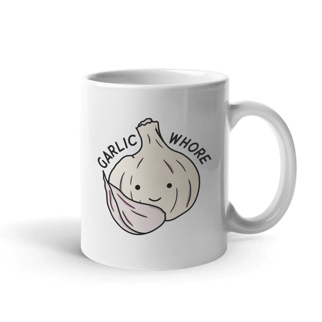 Garlic Whore Coffee Mug-Funny Gift, Funny Coffee Mug, 11oz White Ceramic-Sassy Spud