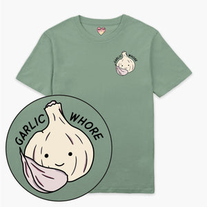 Garlic Whore T-Shirt (Unisex)-Printed Clothing, Printed T Shirt, EP01-Sassy Spud