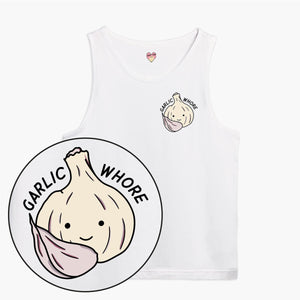 Garlic Whore Tank Top (Unisex)-Printed Clothing, Printed Tank, 03980-Sassy Spud