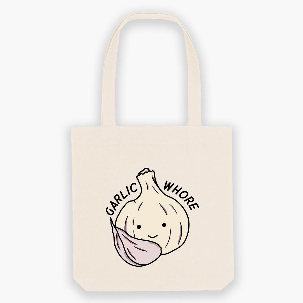 Garlic Whore Tote Bag-Sassy Accessories, Sassy Gifts, Sassy Tote Bag, STAU760-Sassy Spud