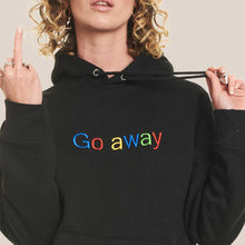 Laden Sie das Bild in den Galerie-Viewer, Go Away Embroidered Hoodie (Unisex)-Embroidered Clothing, Embroidered Hoodie, JH001-Sassy Spud