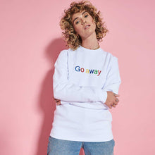 Laden Sie das Bild in den Galerie-Viewer, Go Away Embroidered Sweatshirt (Unisex)-Embroidered Clothing, Embroidered Sweatshirt, JH030-Sassy Spud