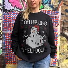 Laden Sie das Bild in den Galerie-Viewer, Having A Meltdown Christmas Jumper (Unisex)-Printed Clothing, Printed Sweatshirt, JH030-Sassy Spud