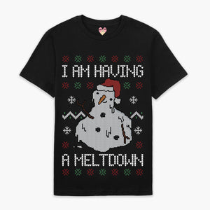 Having A Meltdown Christmas T-Shirt (Unisex)-Printed Clothing, Printed T Shirt, EP01-Sassy Spud