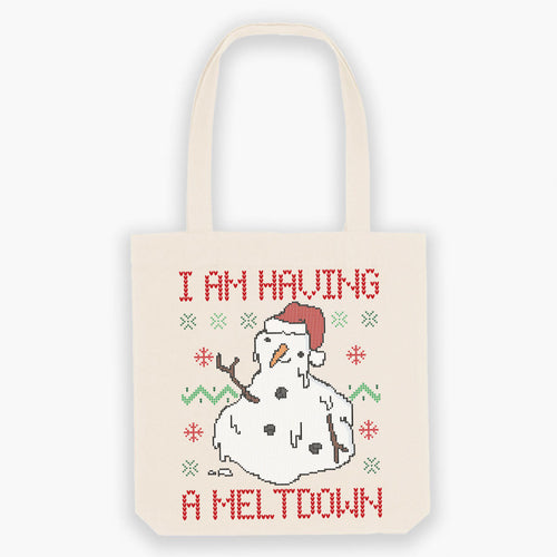 Having A Meltdown Christmas Tote Bag-Sassy Accessories, Sassy Gifts, Sassy Tote Bag, STAU760-Sassy Spud