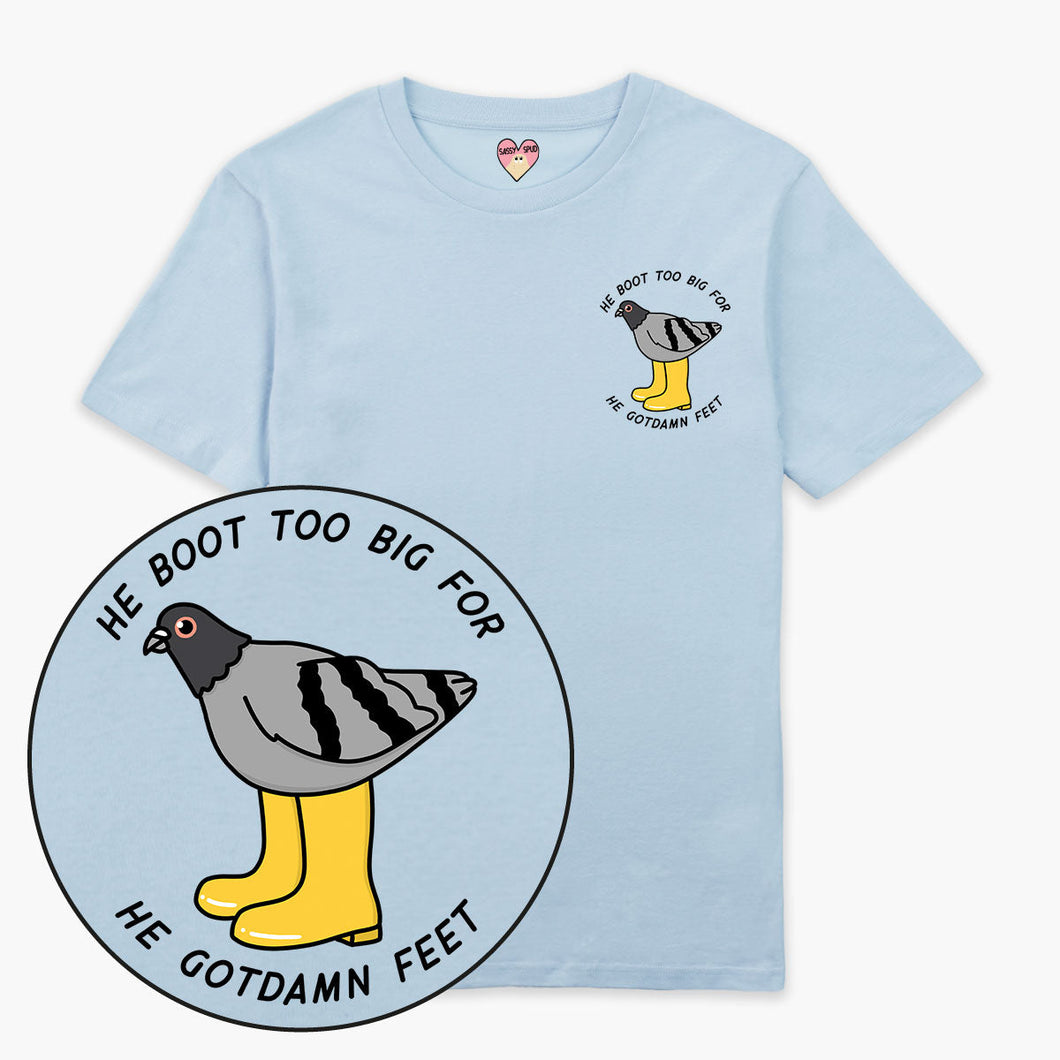 He Boot Too Big T-Shirt (Unisex)-Printed Clothing, Printed T Shirt, EP01-Sassy Spud