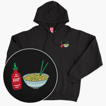 Laden Sie das Bild in den Galerie-Viewer, Hot Noodles Embroidered Hoodie (Unisex)-Embroidered Clothing, Embroidered Hoodie, JH001-Sassy Spud