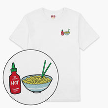 Afbeelding laden in Galerijviewer, Hot Noodles Embroidered T-Shirt (Unisex)-Embroidered Clothing, Embroidered T Shirt, EP01-Sassy Spud