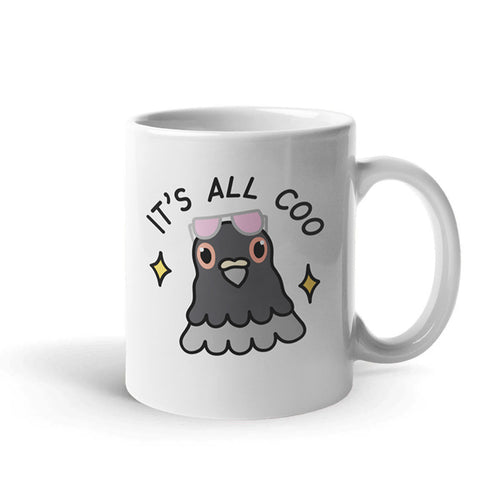 It's All Coo Coffee Mug-Funny Gift, Funny Coffee Mug, 11oz White Ceramic-Sassy Spud