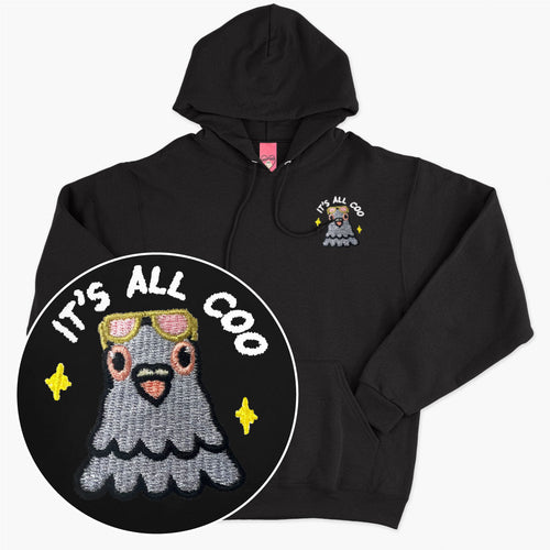 It's All Coo Embroidered Hoodie (Unisex)-Embroidered Clothing, Embroidered Hoodie, JH001-Sassy Spud