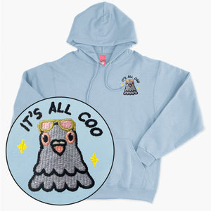 It's All Coo Embroidered Hoodie (Unisex)-Embroidered Clothing, Embroidered Hoodie, JH001-Sassy Spud