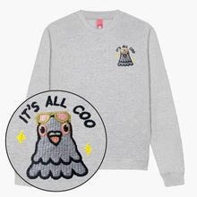 Laden Sie das Bild in den Galerie-Viewer, It&#39;s All Coo Embroidered Sweatshirt (Unisex)-Embroidered Clothing, Embroidered Sweatshirt, JH030-Sassy Spud