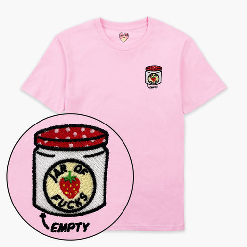 Jam Jar Embroidered T-Shirt (Unisex)-Embroidered Clothing, Embroidered T Shirt, EP01-Sassy Spud