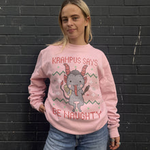 Laden Sie das Bild in den Galerie-Viewer, Krampus Christmas Jumper (Unisex)-Printed Clothing, Printed Sweatshirt, JH030-Sassy Spud