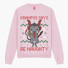 Laden Sie das Bild in den Galerie-Viewer, Krampus Christmas Jumper (Unisex)-Printed Clothing, Printed Sweatshirt, JH030-Sassy Spud