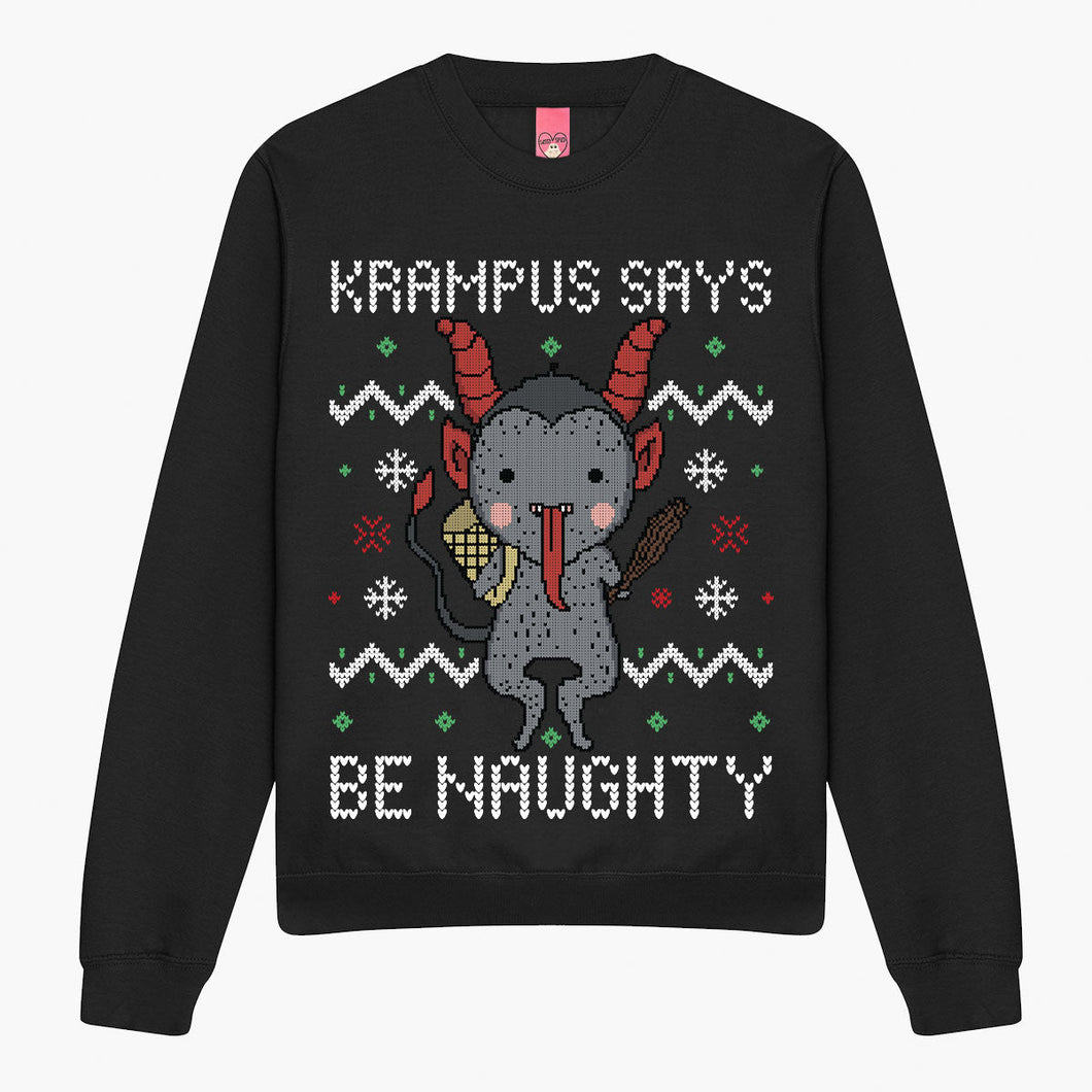 Krampus Christmas Jumper (Unisex)-Printed Clothing, Printed Sweatshirt, JH030-Sassy Spud