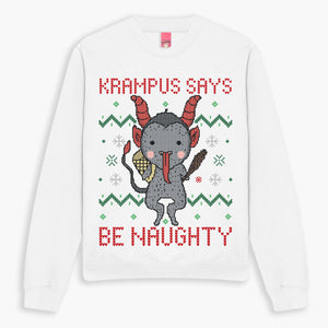 Krampus Christmas Jumper (Unisex)-Printed Clothing, Printed Sweatshirt, JH030-Sassy Spud