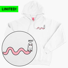 Laden Sie das Bild in den Galerie-Viewer, LIMITED EDITION: Ghosty Worm Halloween Hoodie (Unisex)-Printed Clothing, Printed Hoodie, JH001-Sassy Spud