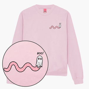 LIMITED EDITION: Ghosty Worm Halloween Sweatshirt (Unisex)-Printed Clothing, Printed Sweatshirt, JH030-Sassy Spud